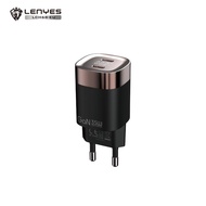 Charger Head + Cable LENYES LCH68 35W GaN Fast Type C To Type C With LED Digital Display