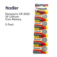 Panasonic CR2025 3V Lithium Coin Cell Battery 5pcs DL2025 Button Battery