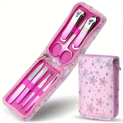7 in 1 Manicure Set Pedicure Kit Womens Nail Clippers Set Professional Grooming Care Tools Nail Kit 