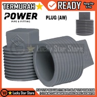 PLUG CAP OUTER THREAD FITTING PVC SNI AW CAP Faucet PVC (AW) 1⁄2 3⁄4 1 IN INCH INCH 6 PCS INCH POWER