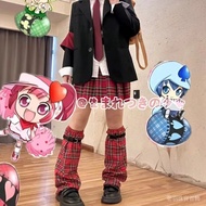 Ke. Yameng Guardian Sweetheart yk Jubilee Hot Girl JK Matching Japanese Retro Red Plaid Socks Leg Co