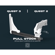 PULL V3.0 VR Rifle Gunstock - Quest 3 / Quest 2 / Quest Pro VR Gaming Gun Grip Holder Shoulder Stock