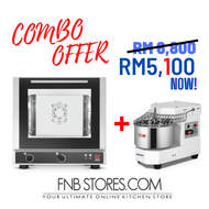 COMBO OFFER : EKA (ITALY) MULTIFUNCTION OVEN, EKF423M + CNOX 8 LITER SPIRAL MIXER