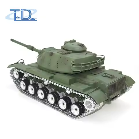 TD M60A3 USA 1/16 RC Tank Remote Control BB Infrared Battle Tanks Metal Wheel Barrel Recoil Model To