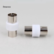 TV Coaxial Cable Aerial RF Antenna Extension Adapter Female to Female Connector