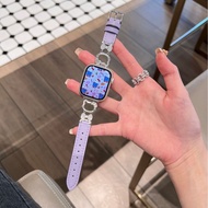 Genuine Leather Diamond Watch Band for iWatch Series 10