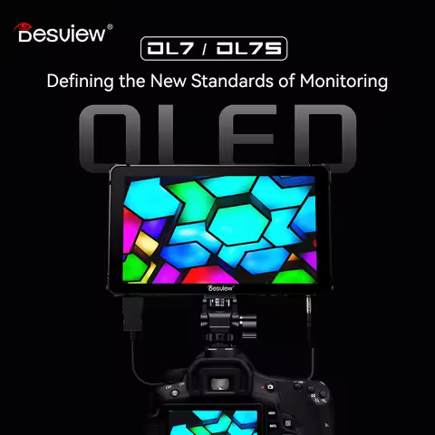 Desview OL7/OL7S 7 inch OLED Camera Monitor Display 3D LUT DSLR Camera Field Monitor 1200nits 60HZ H