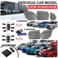 Car Window Sun Shade OEM Sunshade Magnetic Axia Myvi Bezza Alza Aruz Ativa Viva Kelisa Kenari Kancil