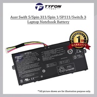 Acer Swift 5/Spin 311/Spin 1/SP111/Switch 3/TravelMate X514/Chromebook CB311 Laptop Notebook Battery