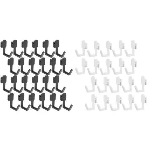 24Pcs Pegboard Hooks J Shape Pegboard Hook Peg Board Tool Organizer Accessories