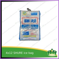 ❖ ▪ ◵ [500 pcs] SHURE plastic ice bag, ice tubig, ice water 4x12 inches