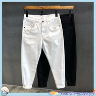 Seluar Jeans Lelaki White Jeans Men Straight Cut Jeans Slim Fit Black Jeans Men S Elasticity Casual 