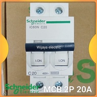 MCB 2P 20A A9F74220 IC60N SCHNEIDER mcb 2phase c20 original Schneider