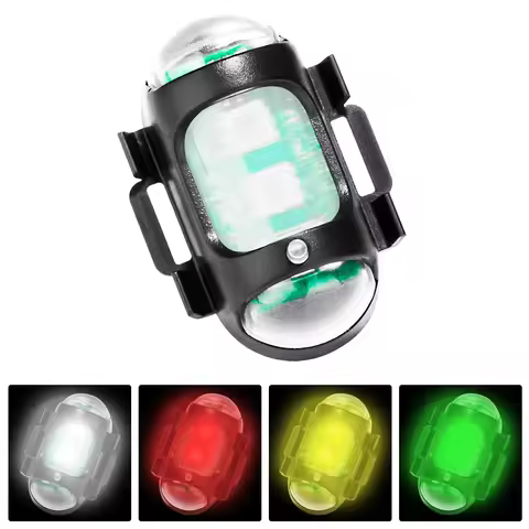 SETTO LED Anti-collision Warning Light Mini Signal Light Drone with Strobe Light 4 Colors RGB Turn S