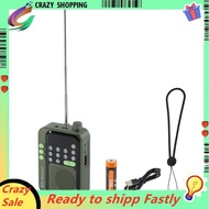 C90 Mini Pocket FM Radio Digital Radios Receiver Wireless  MP3 Speaker with LED Display Recording Sl