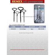 HEMEX 4pcs Auger Gimlet Set / Penebuk Lubang Kayu