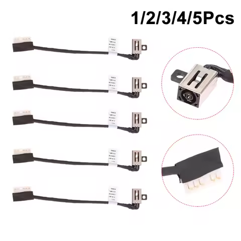 1/2/3/4/5Pcs ForInspiron Vostro 15 3510 3400 3401 3500 3501 DC IN Power Jack w/ Cable 4VP7C 04VP7C D