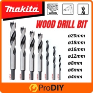 MAKITA Wood Drill Bit Spur Woodworking Hole Drilling Round 4mm 6mm 8mm 12mm 16mm 18mm 20mm Mata Kayu