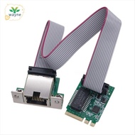 Adapter Card Ethernet Networks Card M.2 A Key and E Key to Single RJ45 Port 10/100/1000Mbps for Desk