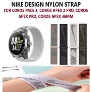 [Ready Stock] Fashion Nike Nylon Strap for Coros Pace 3, Coros Apex 2 Pro, Coros Apex 46mm, Coros Apex Pro Watchband