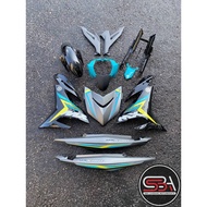 COVERSET Y15ZR V1 V2 MX KING CYAN CS6 GREY MATT SIAP TANAM PREMIUM EDITION BODYSET Y15ZR YSUKU ORIGI