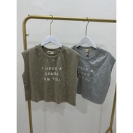 I have a crush on you Crop Top