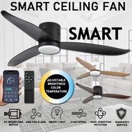 [1-2 Day Delivery]XJ DC Smart Ceiling Fan w/ LED Light |3 Tone LED|Remote Control