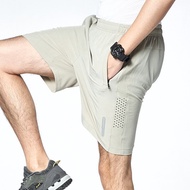 Taiwan Shipping Casual Shorts Men Sports Summer Thin Style Breathable Quick-Drying Loose Running Ice