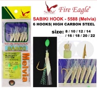 Mata kail sabiki fire eagle melvia 5588 super strong fishing apollo rigs made from high quality mate