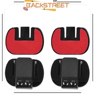 BACKSTREET Mounting Clip, Double-Sided Tape Base Classic Motorcycle Helmet Intercom Clamp, Black Fix