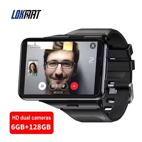 LOKMAT APPLLP MAX-NEW 4G LTE Smartwatch 2.8" Touch Screen WiFi Dual Camera Video Call Heart Rate Mon