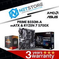 PWP ASUS PRIME B550M-A mATX & AMD RYZEN 7 5700X PROCESSOR