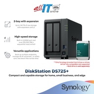Synology DS725+ 2 Bays NAS DiskStation with 2.6 GHz | NAS Storage