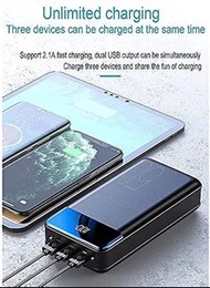 50000mah dorm power bank with 3 input and 3 output  Dual LED light function