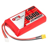 GAONENG GNB 2S LiPo Battery 6500mAh 7.4V 5C 10C XT30 Plug RC LiPo Battery for Radiomaster Boxer