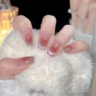 10PCS Cat Eye Handmade  Press on Nails Fake Nails with Glue Sticker M-02