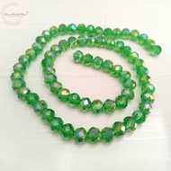 HIJAU Czech Beads / Czech Crystal Bakpao Beads 8mm Color - Green