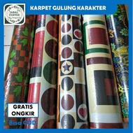 Tikar Plastik Lantai Gulung Motif Kartun / Karpet Kartun Karakter