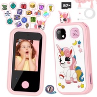 Portable Kids Entertainment Phone 2.4 Inch Touch Panel Dual Camera Design Brain Training Games Music