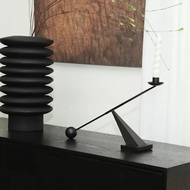 Candlestick creative simplicity personality geometric lines romantic restaurant candlelight metal mo