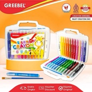 GREEBEL SILKY CRAYON 24 COLORS GREEBEL SILKY CRAYON 24 FINE CRAYON/