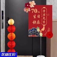 Old Man's Birthday Welcome Card 60th Birthday Banquet 70th Birthday Hotel Birthday Decoration Birthd