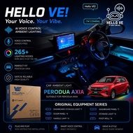 VE perodua axia new 2023-2026 car atmosphere ambient light ai voice control