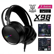 หูฟังเกมมิ่ง หูฟัง NUBWO X98 Gaming Headset 7.1 Virtual Surround เสียงรอบทิศ Black USB Headphone
