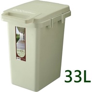 [特價]【日本RISU】連結式環保垃圾桶森林系33L-淺綠色