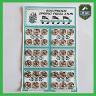 GERMANY PRYM 555 PRESS STUD SNAP BUTTON SIZE 11MM (NICKLE) 36 PAIRS
