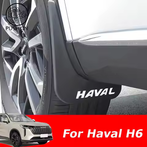 Car Mudguards Plastic Fender Cover Flares Splash Guard Cover Exterior Mud Flaps For GWM Haval H6 4th