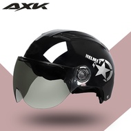 AXK Half Open Face Helmet Motorcycle and Bicycle Protective Cap General Summer Motorcycle Helmet For Men