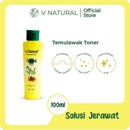 Toner TEMULAWAK V NATURAL ORIGINAL Official BPOM FREE Packing Box And BABBLE