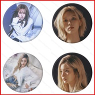 PS3 NMIXX HAEWON Tinplate Badge Mini Album Fe3O4 FORWARD Small Round Mirror Keychain SULLYOON Pendan